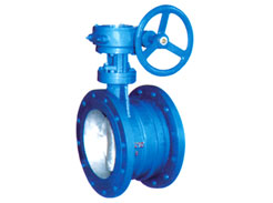 Expansion flange butterfly valve