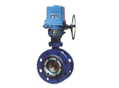 Electric double eccentric double-sided hard sealing butterfly valve
